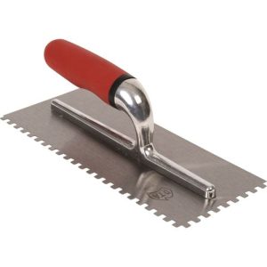 Notched Trowel, used for tiling leveling tile