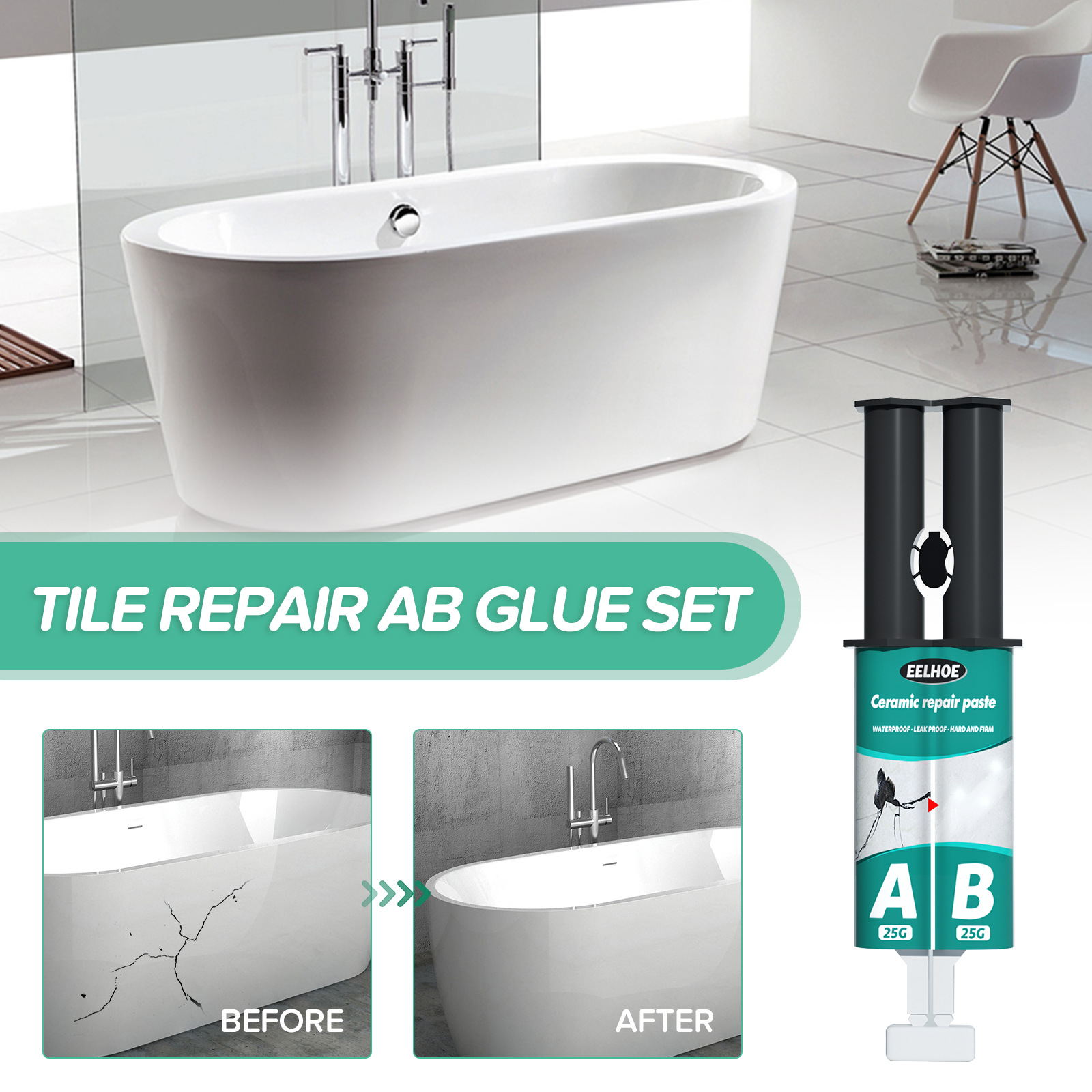 Tile Repair AB Set | Best tile repair products from a professional ...