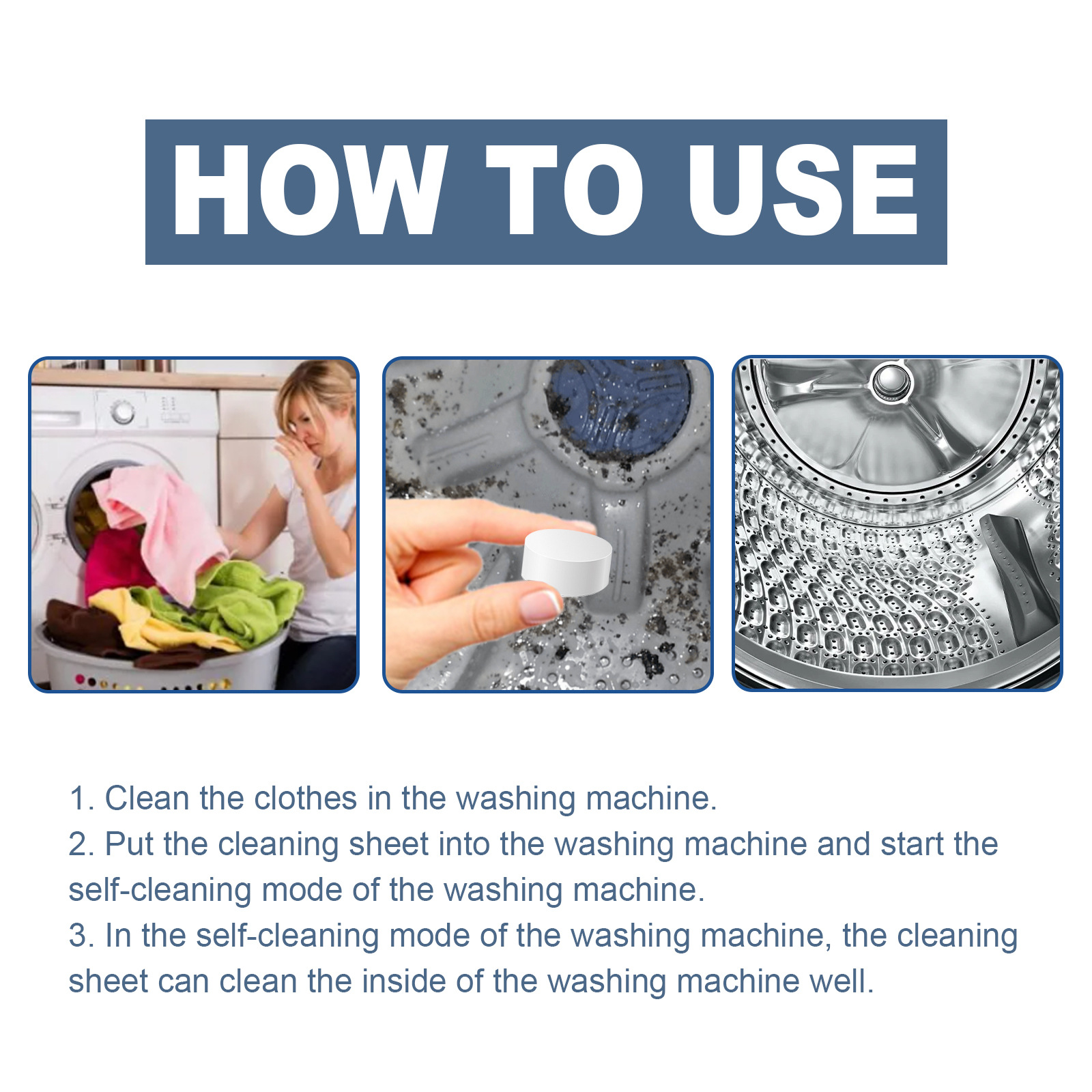 All Laundry Machine Cleaning Tablets Best Household Cleaner Foam from