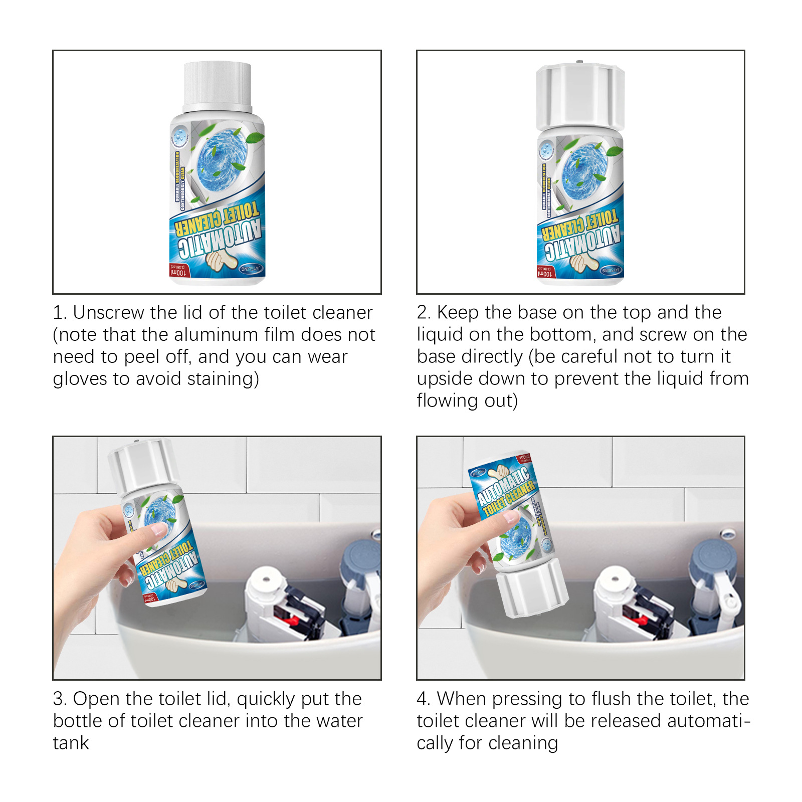 Automatic Toilet Bowl Cleaner in Bottle Best Toilet Cleaner Foam from
