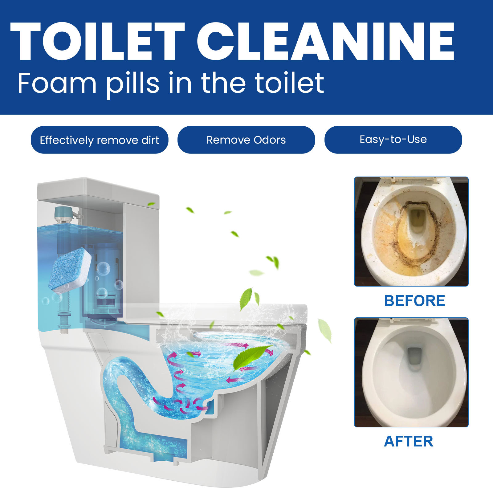 Foam Pills in Toilet Cleaning Best Toilet Cleaner from a professional