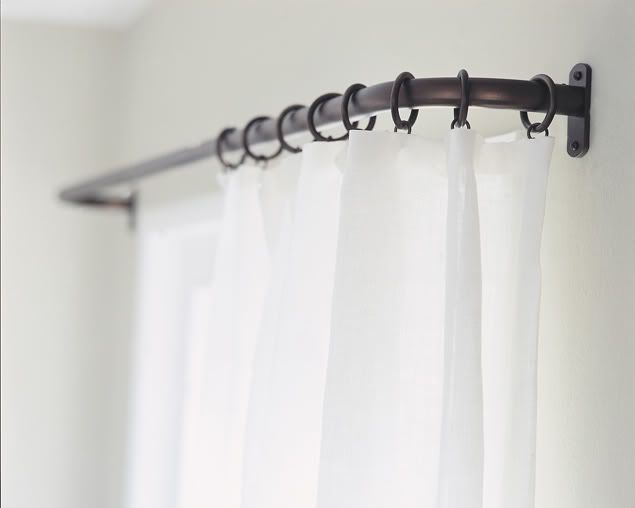 French Return Curtain Rods