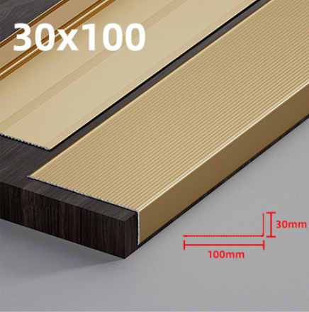 golden aluminum stair nosing 30x100