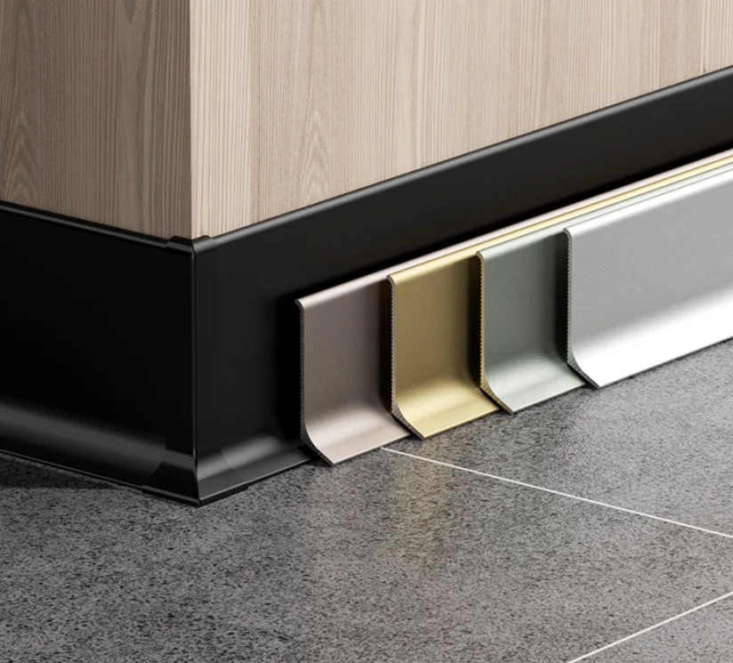 Subfloor-Free Stainless Steel Skirting Boards