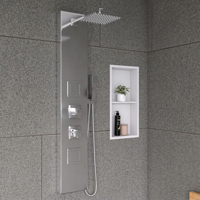 Pros & Cons When Put Shower Niche Under Shower Head 01