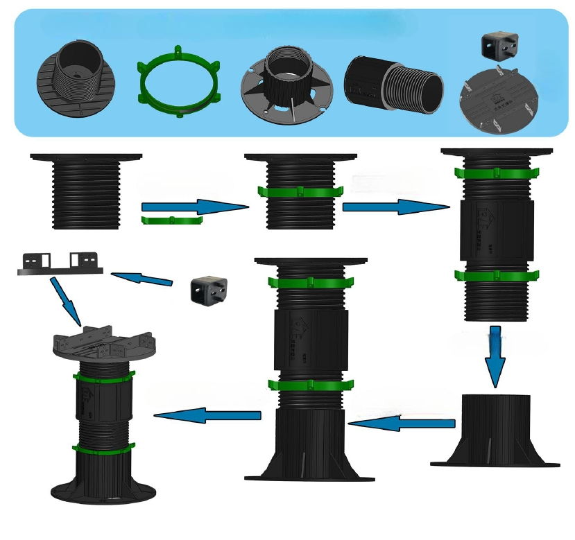 pedestal deck system more style