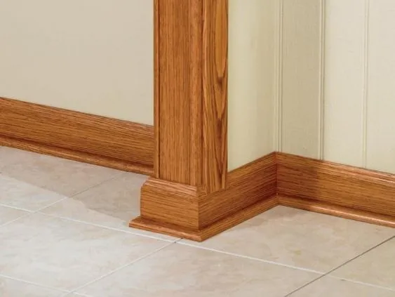 wood baseboard