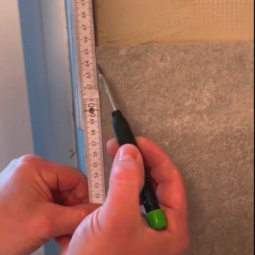 Measure the length of tile edge