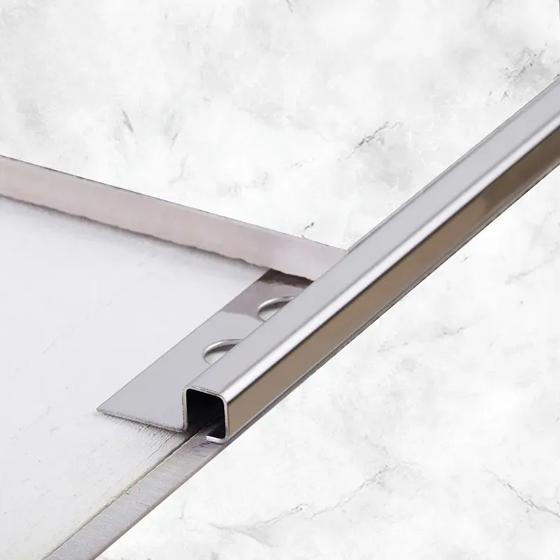 Square Edge Stainless Steel Corner Trim