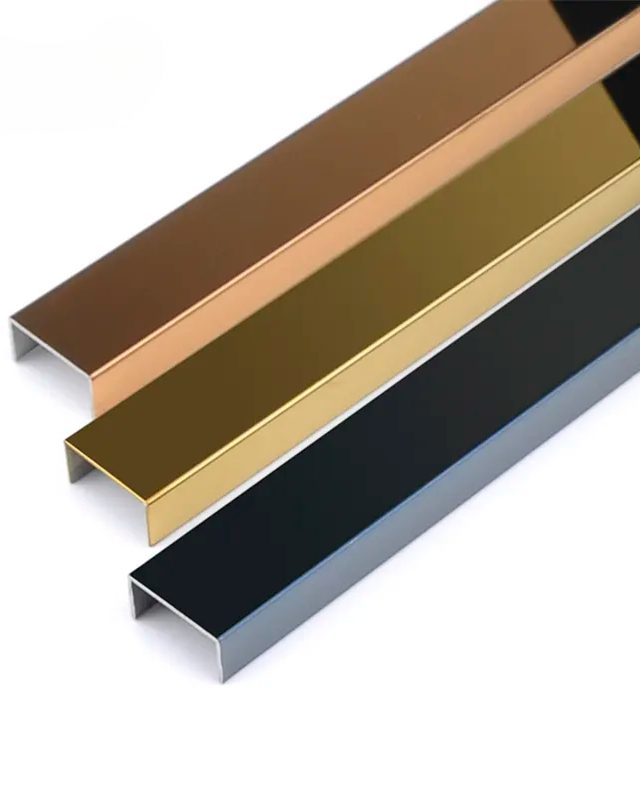 Stainless Steel U channel edge trim Listello tile trim Awisdom