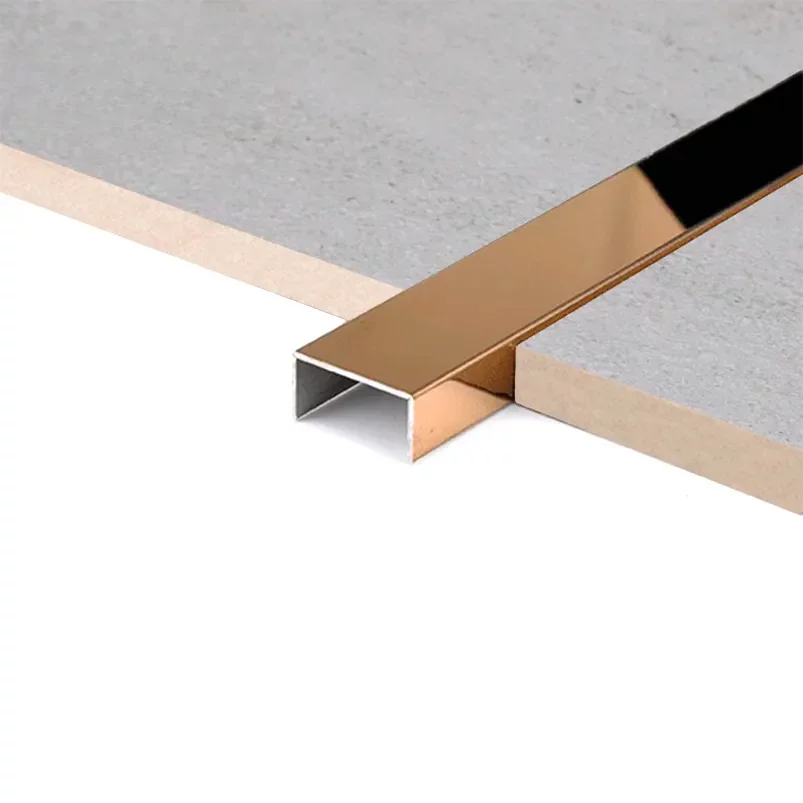 U SS Tile Trim 09 Stainless Steel Flat Line Listello Tile Trim