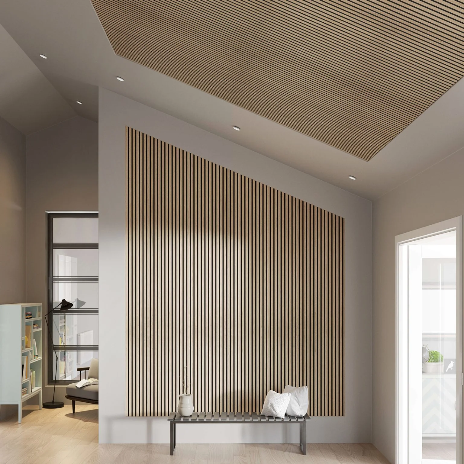 Wood Slat Paneling 01