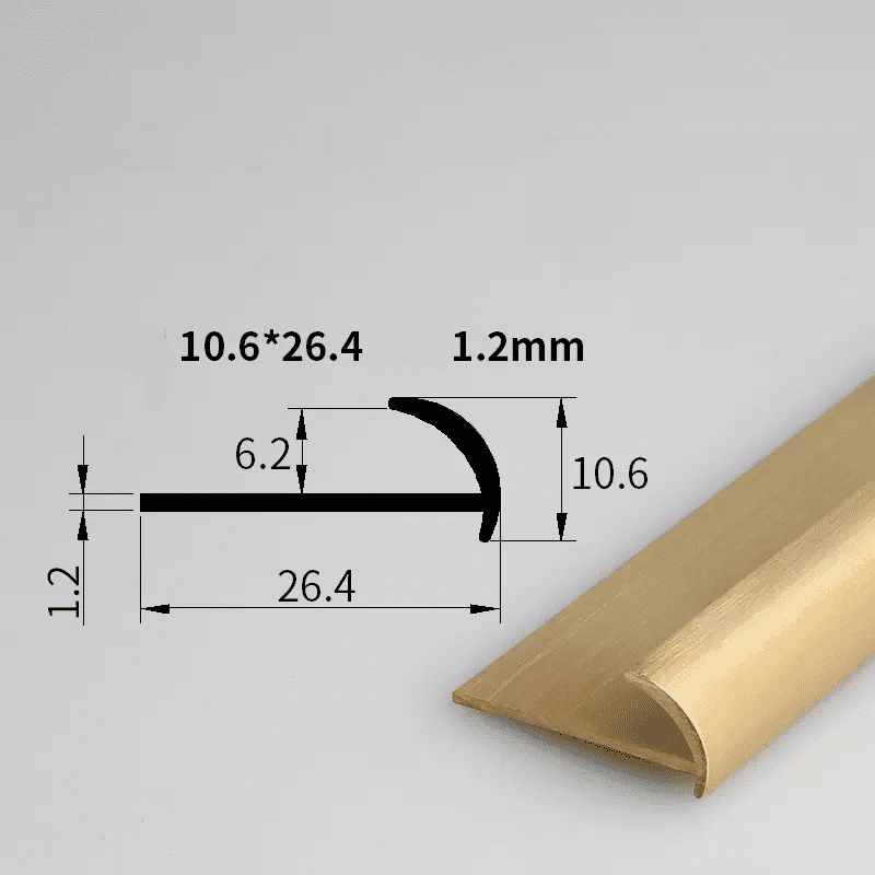 Brass round edge tile trim supplier