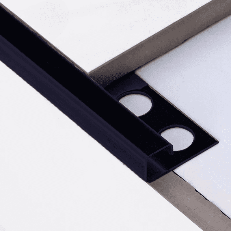 black-edged tile trim