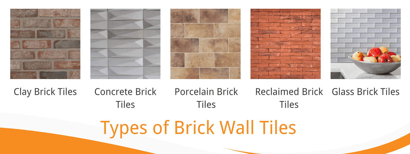 Types of Brick Wall Tiles