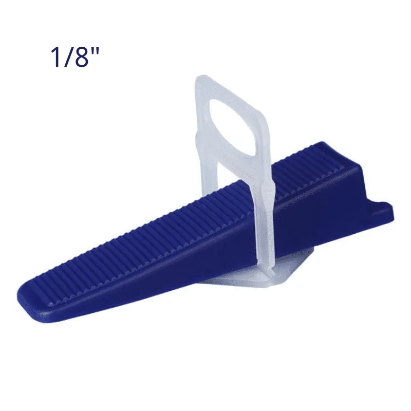 1/8" Clips Tile Leveling System Blue Wedge