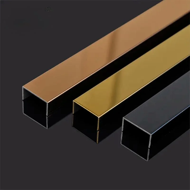 8K High Polished Stainless Steel Gold U-Profile 2.5m