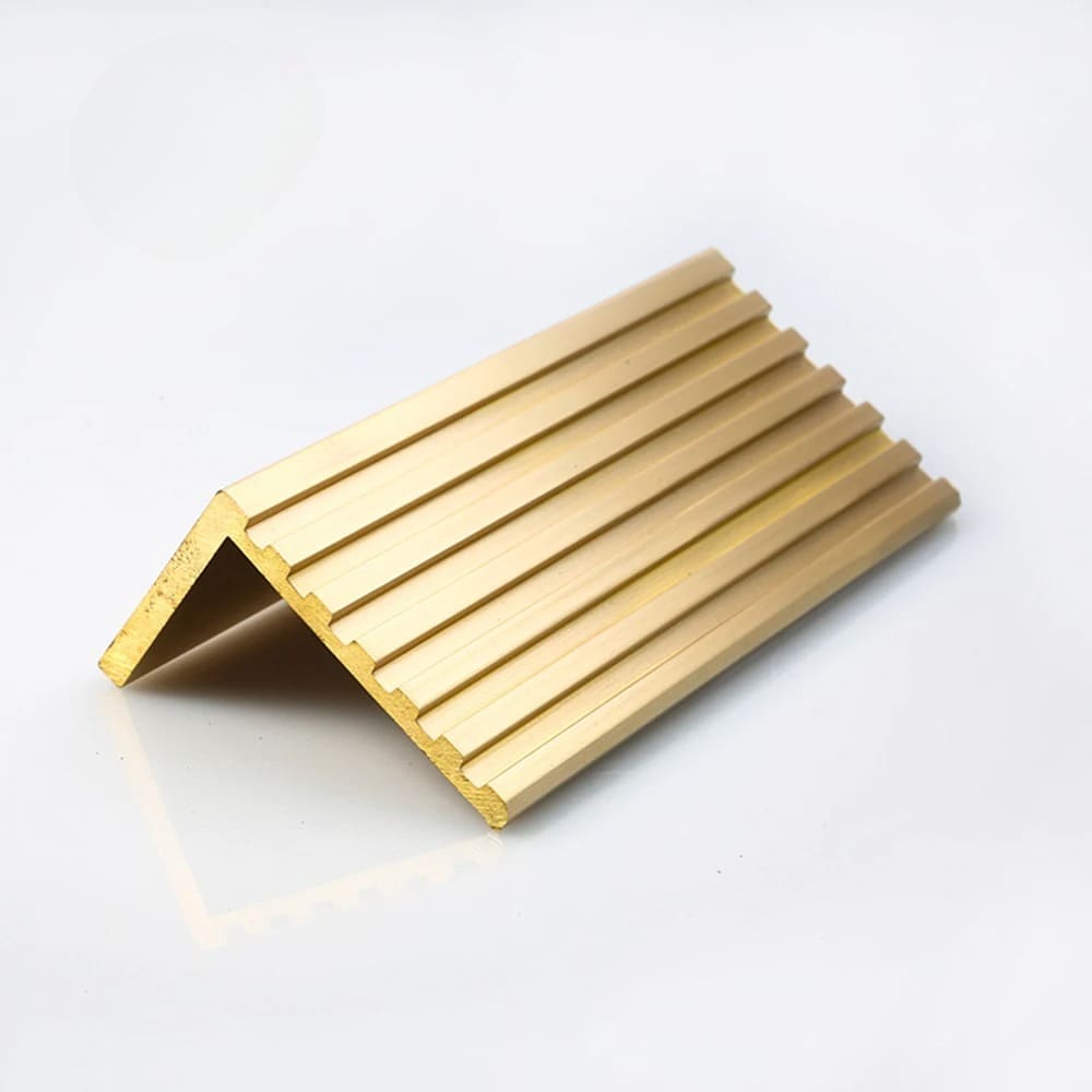 Anti-Slip Brass Step Nosing 45x23 mm