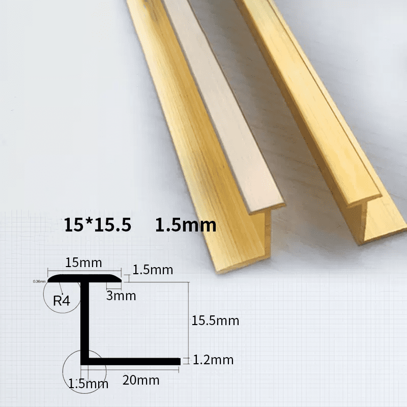 Chrome Plated Straight Edge Brass Tile Trim 10mm