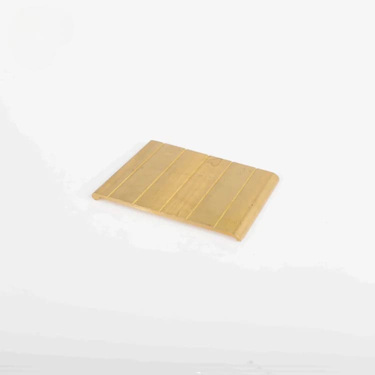 Flat Natural Brass Stair Tread Nosing