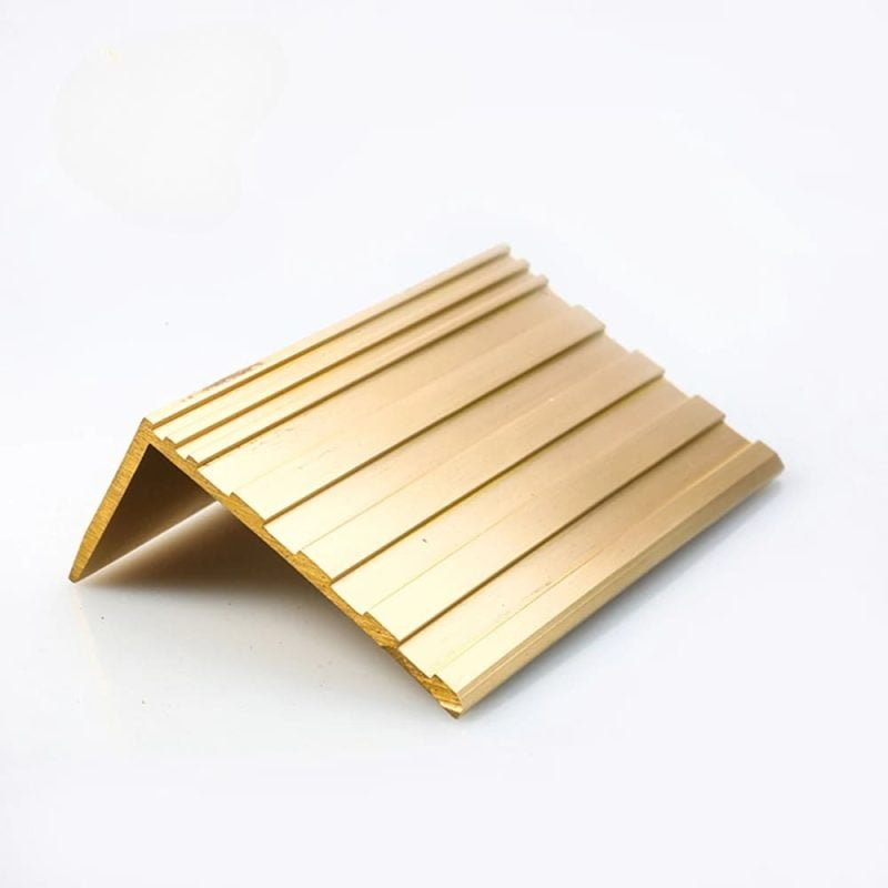 L Shaped Stair Nosing Brass Profile 45x23 mm