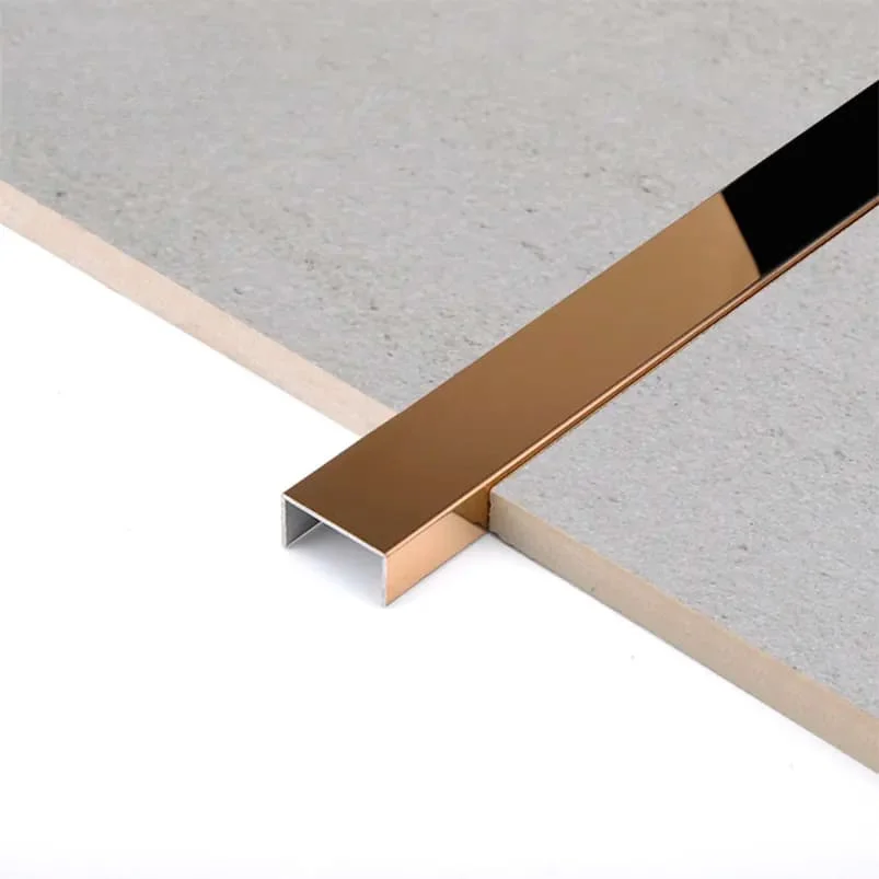 Smoked Platinum Stainless Steel Corner Molding V4A Smoked Platinum Stainless Steel Corner Molding V4A