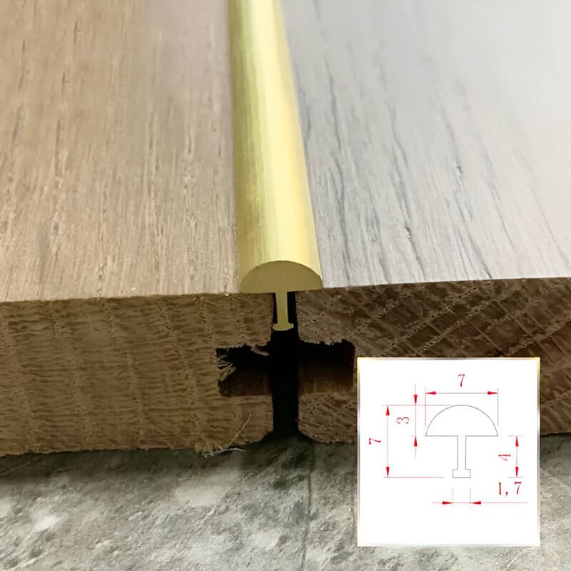 T Shaped Brass Transition Strip