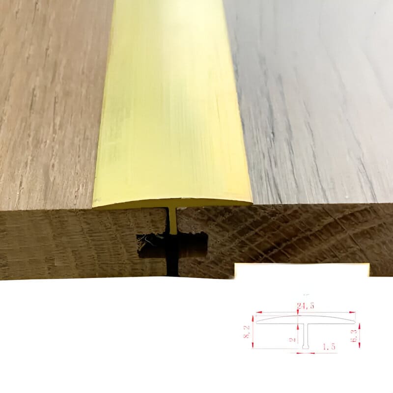 T Shaped Brass Transition Strip