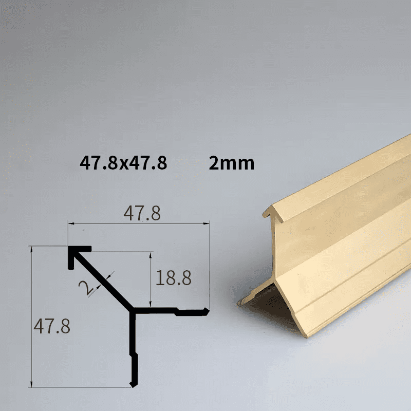 Y Edge Solid Brass Trim 2mm