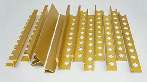 brass tile trim