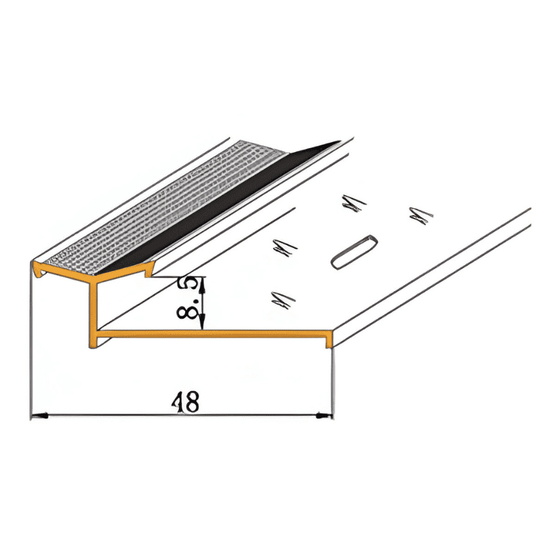 Same-Height Transition Strip from Laminate to Carpet