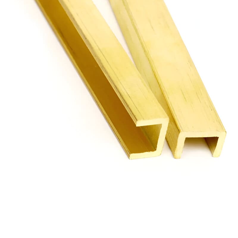 u shaped brass transition strips