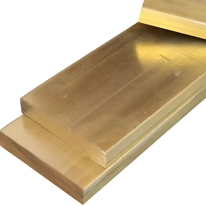 20mm x 10mm Polished Brass Flat Bar C464