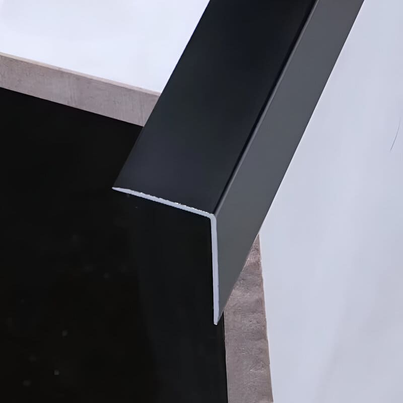 Angle Black Aluminium Tile Edge Trim for Wall