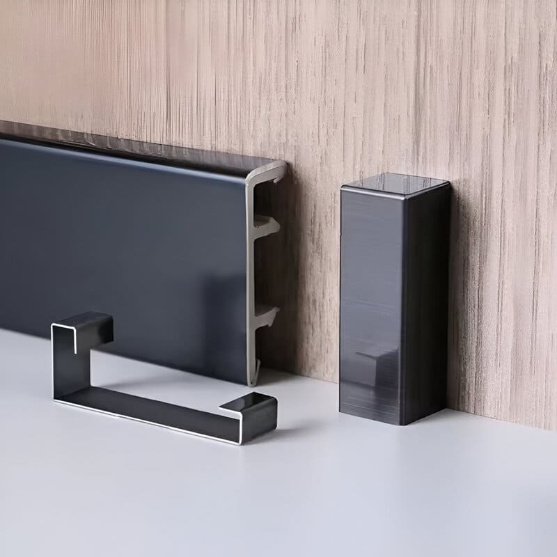 Black Stainless Steel Skirting with Accessories