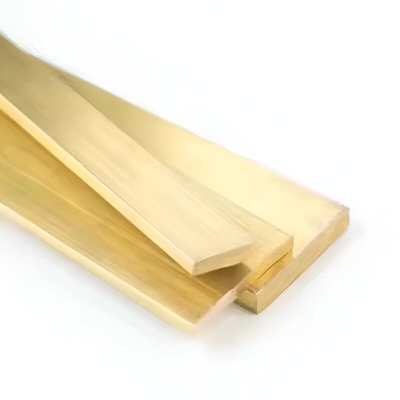 C385 Bright Polished Brass Flat Bar 3mm