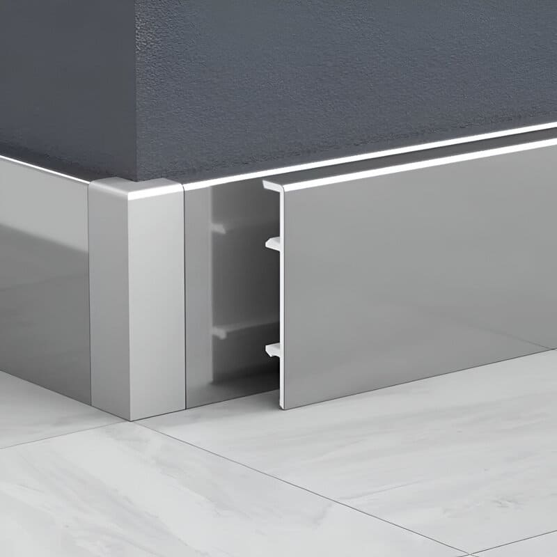 Commercial Silver Mirror Skirting Stainless Steel 3M