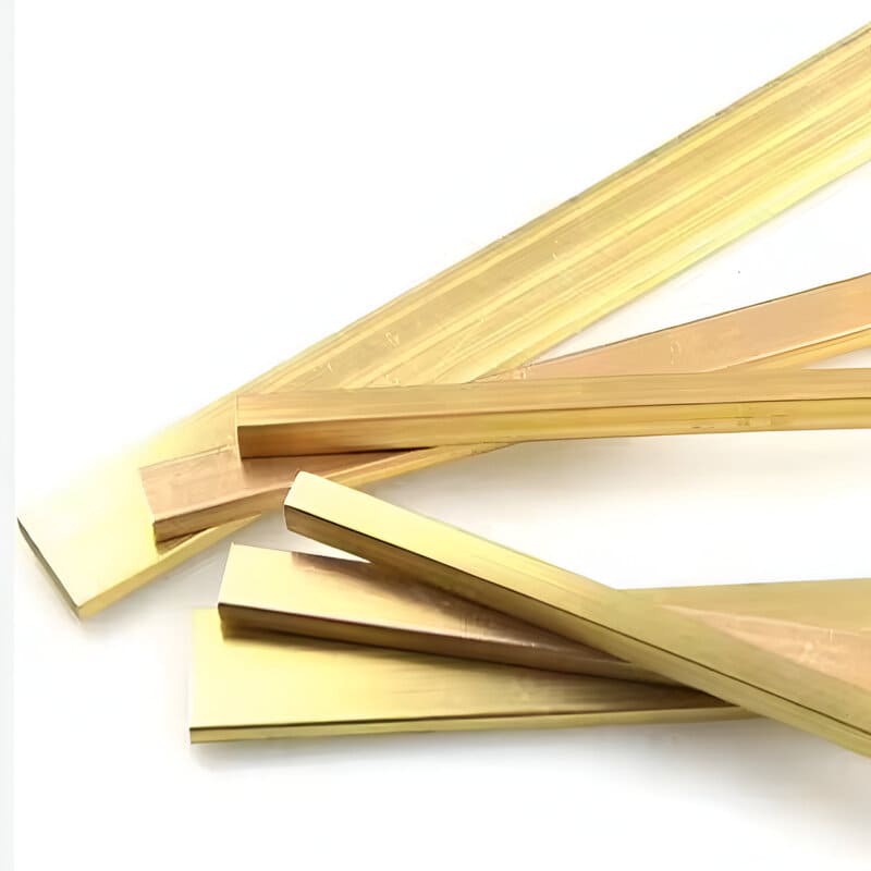 Free-Cutting Brass Bar Flat 15.88mm x 3.18mm (5/8" x 1/8")