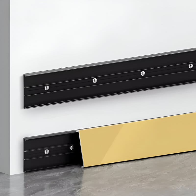 Gold Mirror Finish Stainless Steel Baseboard 2.5M