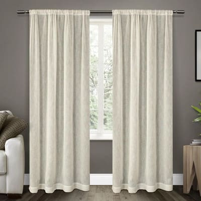 8. Rod pocket curtains