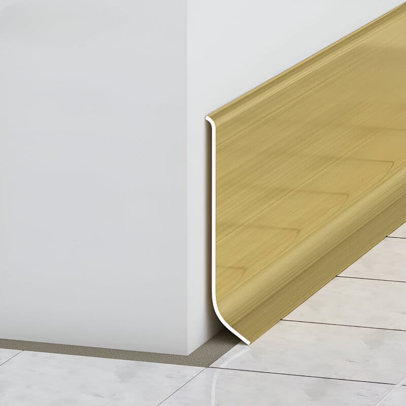 Satin Finish 100mm Brushed Stainless Steel Skirting