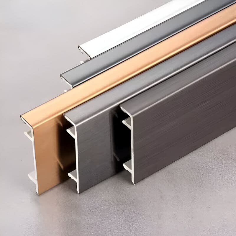 Square Edge 150mm Stainless Steel Skirting 2.7M