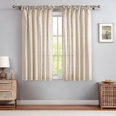 10. Tie top curtains