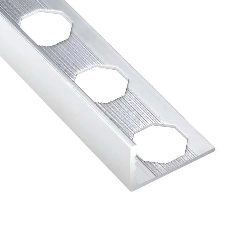 White Aluminium Tile Trim 10mm Straight Edge