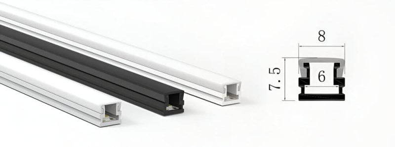 0808 LED Wall Mount Aluminum Square Profile