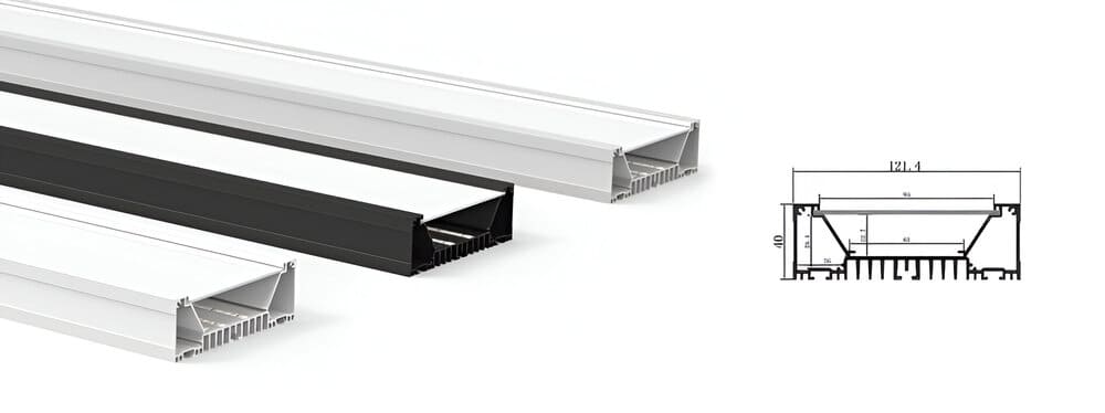 12040 Single Side Pendelleuchte Höhenverstellbar LED Channel