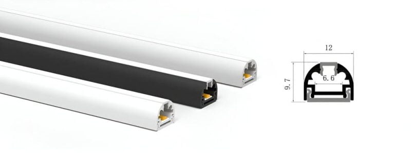 1210C Round LED Lights For Wall Mounting RAW ALU.