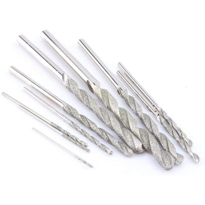 Diamond-tipped drill bits for drilling porcelain tile