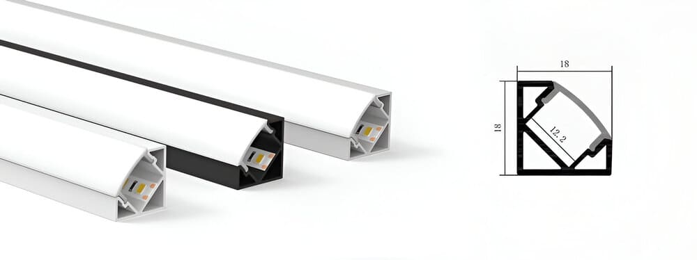 LED Strip Light Corner Profile 1818 Triangle