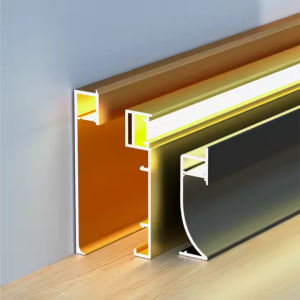 floor baseboard trim Skirting Board with Led Light